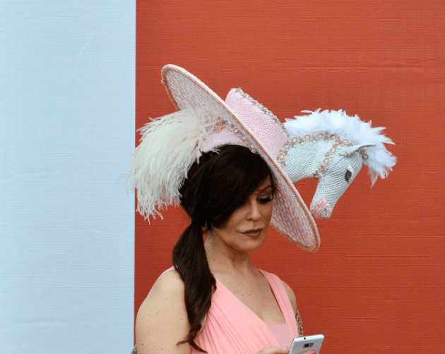 "Mummy, I want to ride the pony!" "Darling, that's just some old nag with a horse hat."