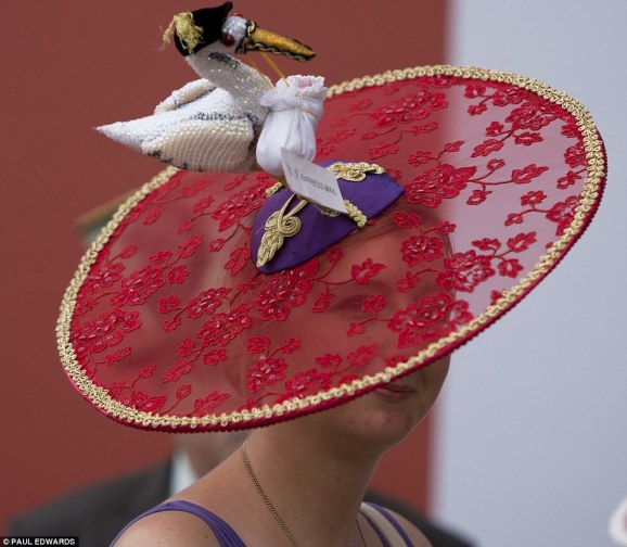 and 9 months after the Lego wedding, the Royal Ascot stork brought the royal baby. on a hat. amen. 